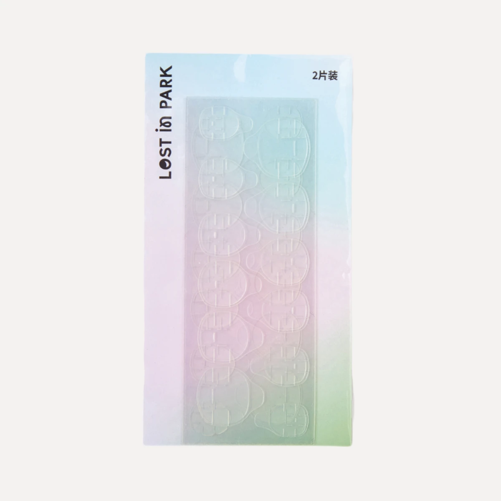 full sheet of press-on nail jelly glue tabs