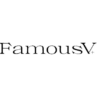 Famous V+ fashion magazine logo