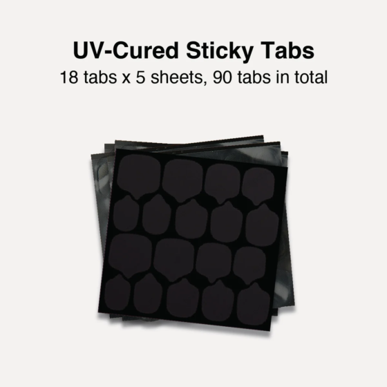 UV-cured sticky tabs for press-on nails, 90 pieces