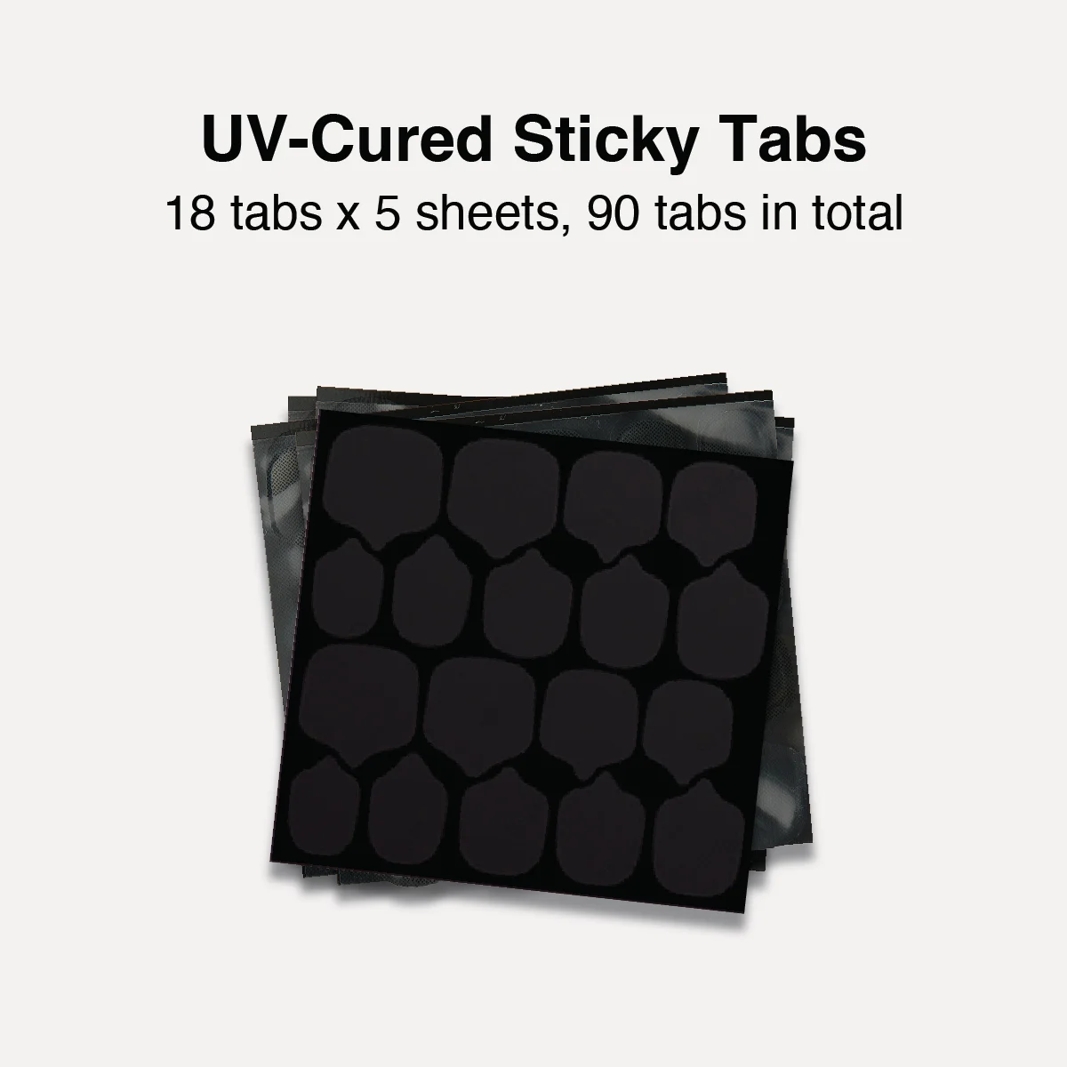 UV-cured sticky tabs for press-on nails, 90 pieces