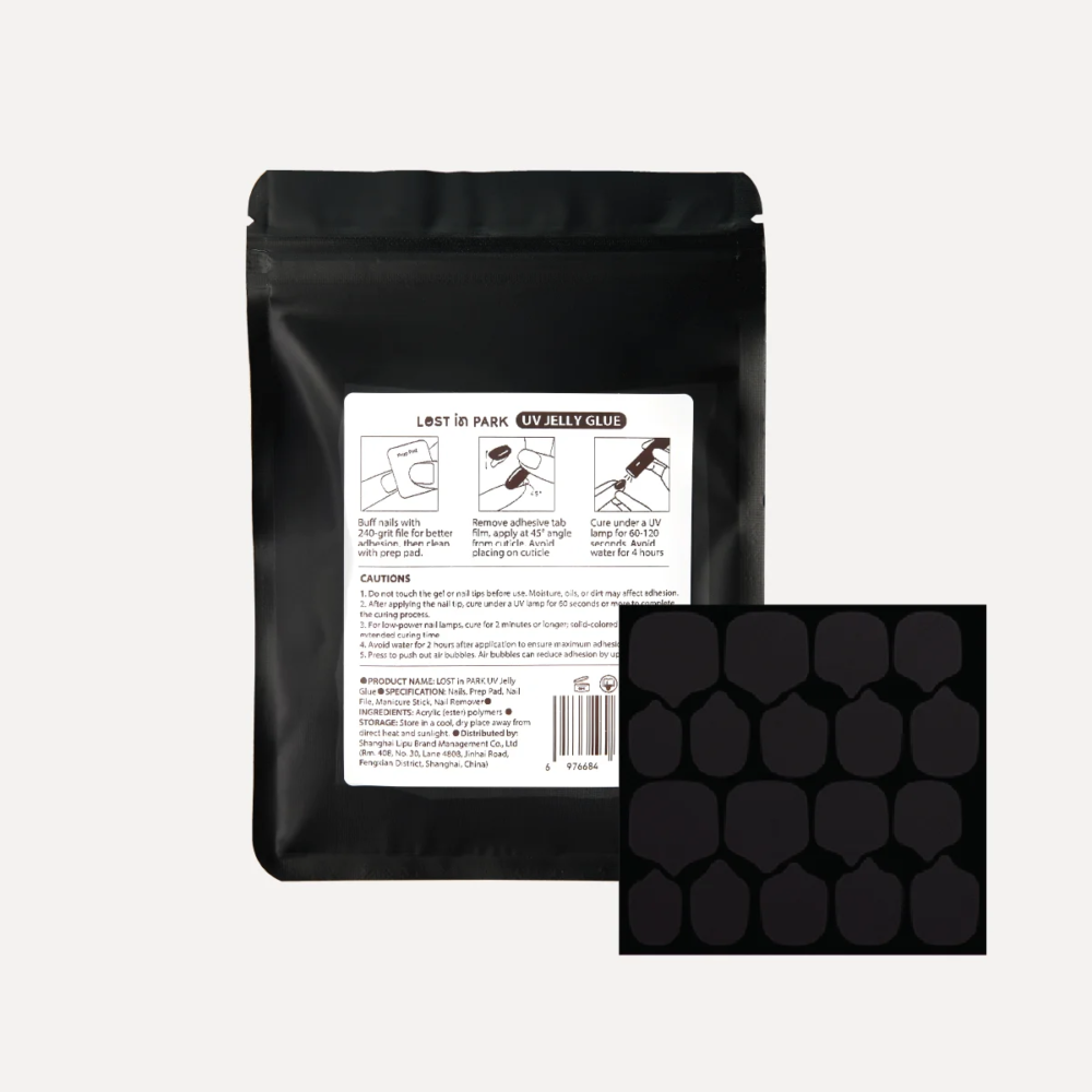 lost-in-park-uv-jelly-glue-kit LOST in PARK UV jelly glue kit with press-on nail adhesive tabs